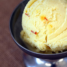 Quick Coconut Ice Cream with Saffron