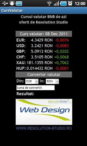 Curs valutar BNR