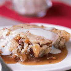Date-Nut Pudding Cake with Vanilla Sauce