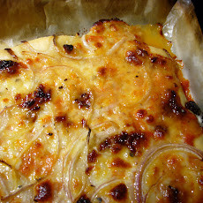 Bacon Marmalade and Red Onion Pizza