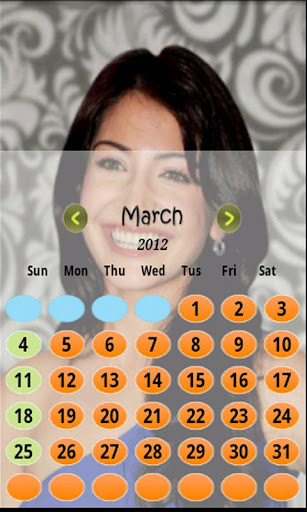 Bollywood Calendar 2012