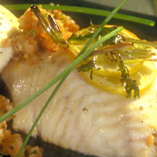 Shrimp-Stuffed Pacific Sole with a Quick Pan Sauce