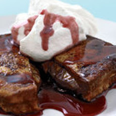 Peanut Butter-Chocolate Stuffed French Toast with Jam Syrup