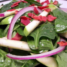 Spinach Salad with Apples, Avocado, and Bacon