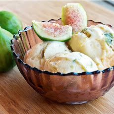 Mascarpone Ice Cream with Caramelized Figs