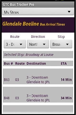 GlenDale Beeline Bus Times