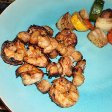 Chili Scallop and Shrimp Kebabs