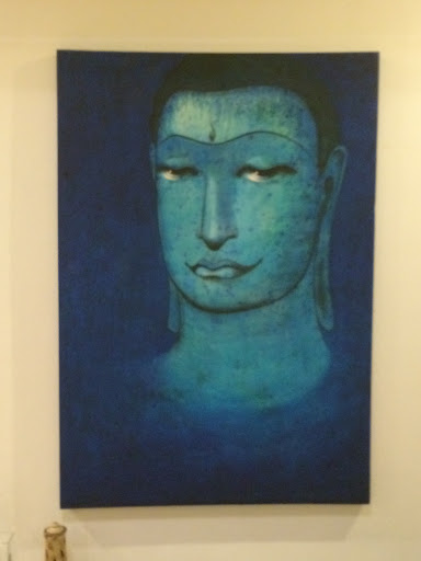 Blue Buddha Mural