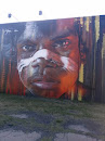 Aboriginal Child Face Street Portrait