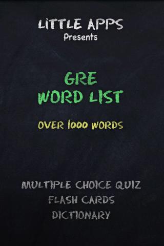 1000 GRE Word List - Quiz