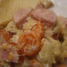 Polish Sausage Kraut Skillet