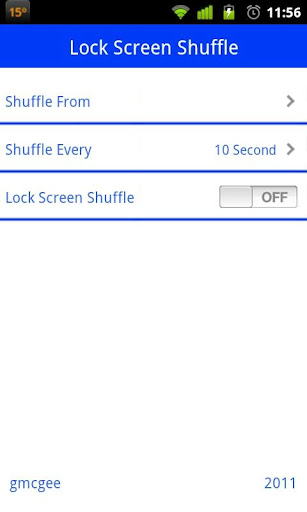 Lock Screen Shuffle