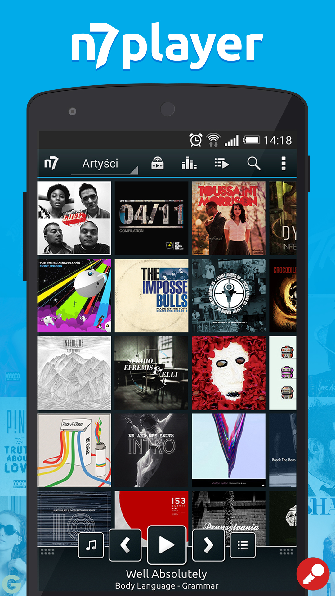 Android application n7player Music Player Unlocker screenshort