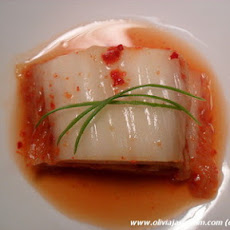 Korean Kimchi (Fermented Spicy Cabbage)