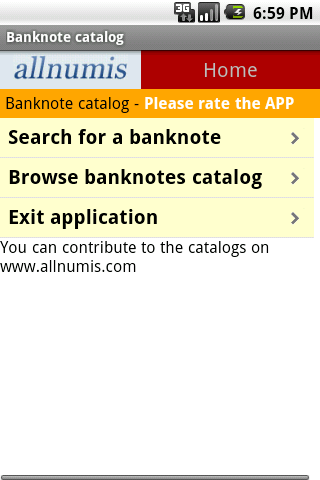 World banknotes catalog