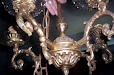 Araña De Bronce 5 Luces 