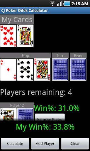 【免費紙牌App】CJ Poker Odds Calculator-APP點子