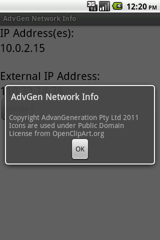 AdvGen Network Info