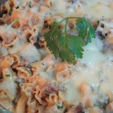 Philly Cheesesteak Macaroni and Cheese
