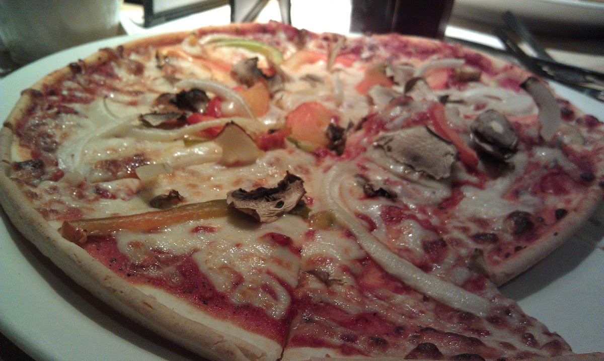 GF veggie pizza!