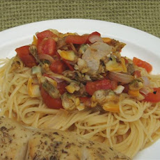 Clams With Angel Hair Pasta