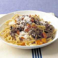 Linguine with Beef and Onions