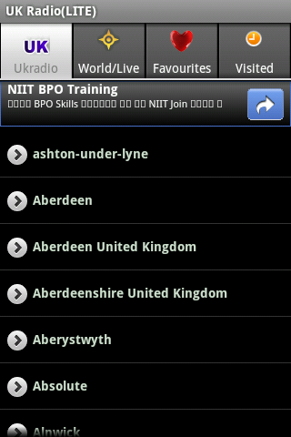 uk-radio-lite for android screenshot