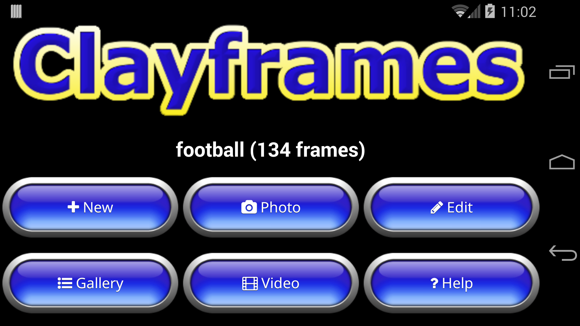 Android application Clayframes - stop motion screenshort