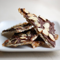 Coconut Chocolate Almond Caramel Matzo Crunch