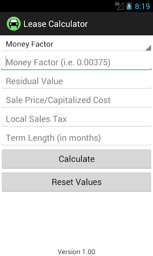 Lease Calculator