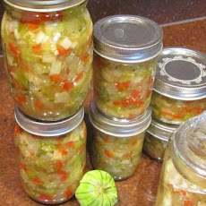 Tomatillo or Green Tomato Apple Salsa