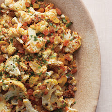 Crispy Cauliflower with Capers, Raisins, and Breadcrumbs