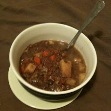 Crock Pot Beef Lentil Soup