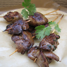 Thai Chicken Liver Skewers