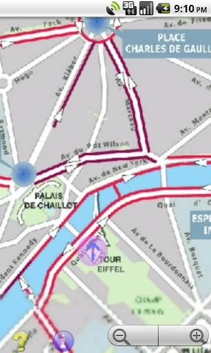 Offline GPS Paris bike paths