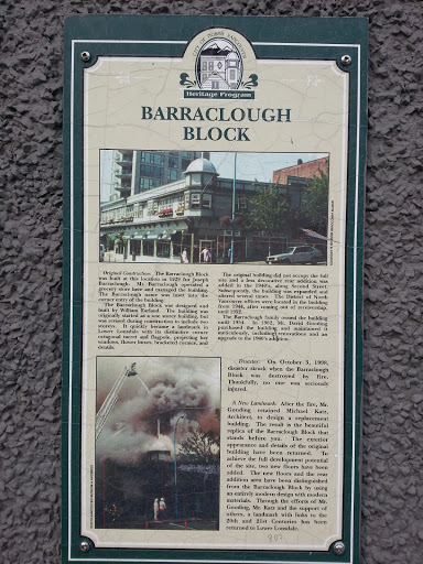 Barraclough Block Heritage Plaque