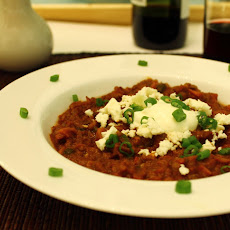 Vegetable Chili with Wine and Chocolate