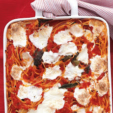Baked Spaghetti and Mozzarella