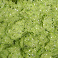 Pea & mint puree