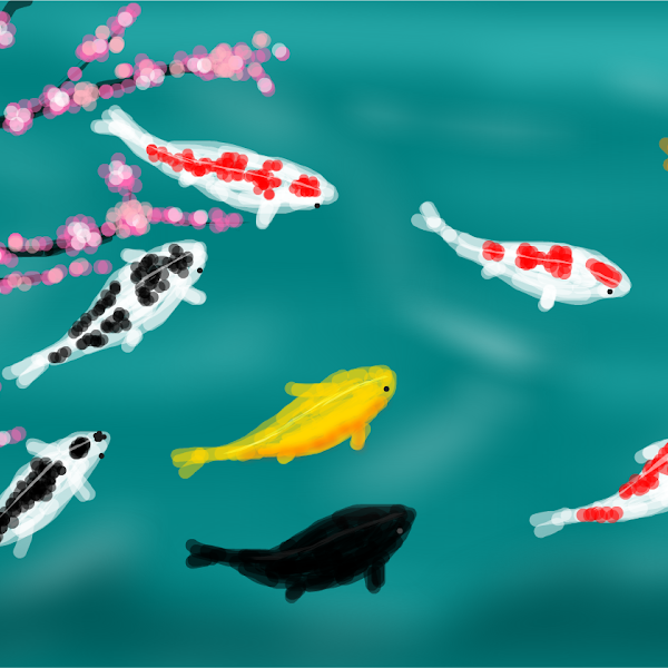 Japanese Koi Fish » drawings » SketchPort
