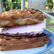 Waffle Ice Cream Sandwiches With the Works!