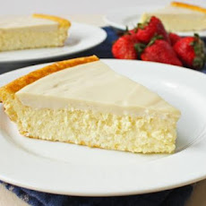 Grandma's Crustless Baked Cheesecake Pie