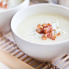Creamy Cauliflower Soup with Bacon and Gorgonzola Recipe