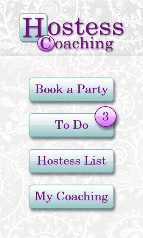 Android application Hostess Coaching screenshort