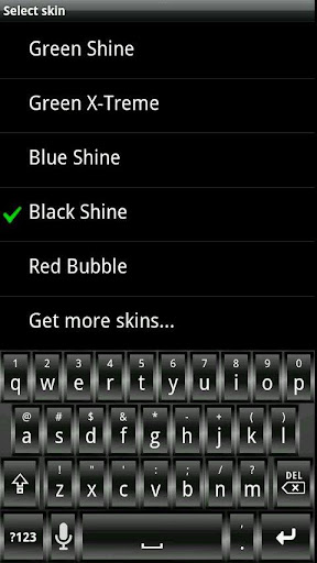 Black Shine HD Keyboard Skin