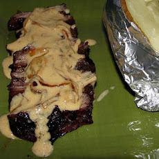 Flat Iron Steak and Cognac Sauce
