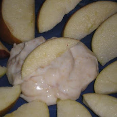 White Chocolate Peanut Butter Apple Dip for 1