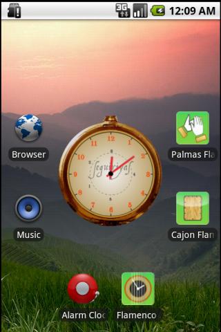 Flamenco Clock Widget