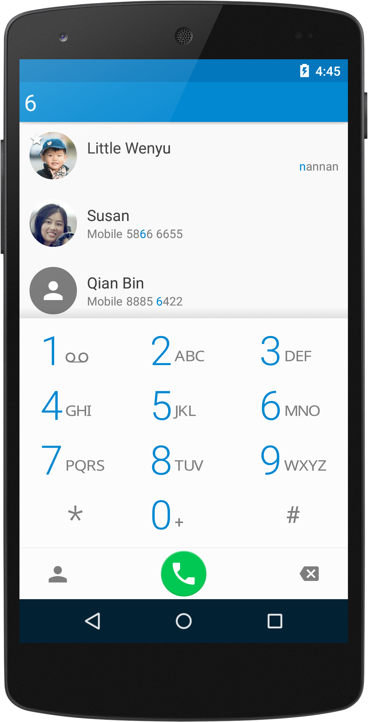 Android application ExDialer - Dialer &amp; Contacts screenshort