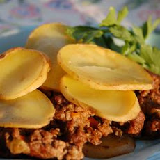 Serbian Ground Beef, Veggie, and Potato Bake